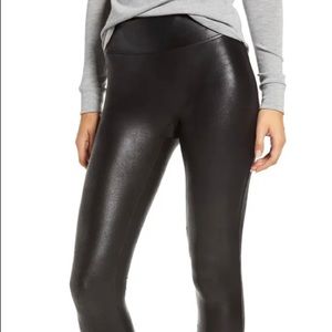SPANX Faux Leather Leggings (Size Small)